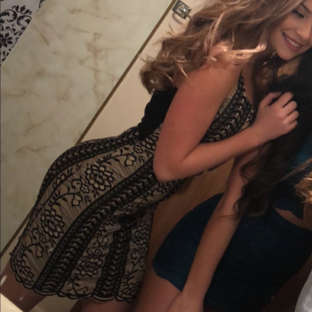 Lace cocktail dress